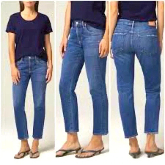 CITIZENS OF HUMANITY Elson Medium Rise Straight Stretch Jeans size 30 - Picture 1 of 15